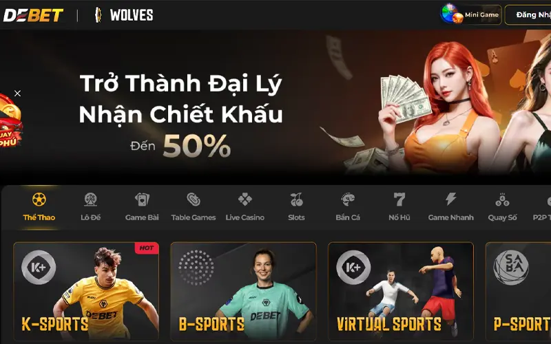 Debet - Nhà cái hàng đầu trong lĩnh vực cá cược thể thao